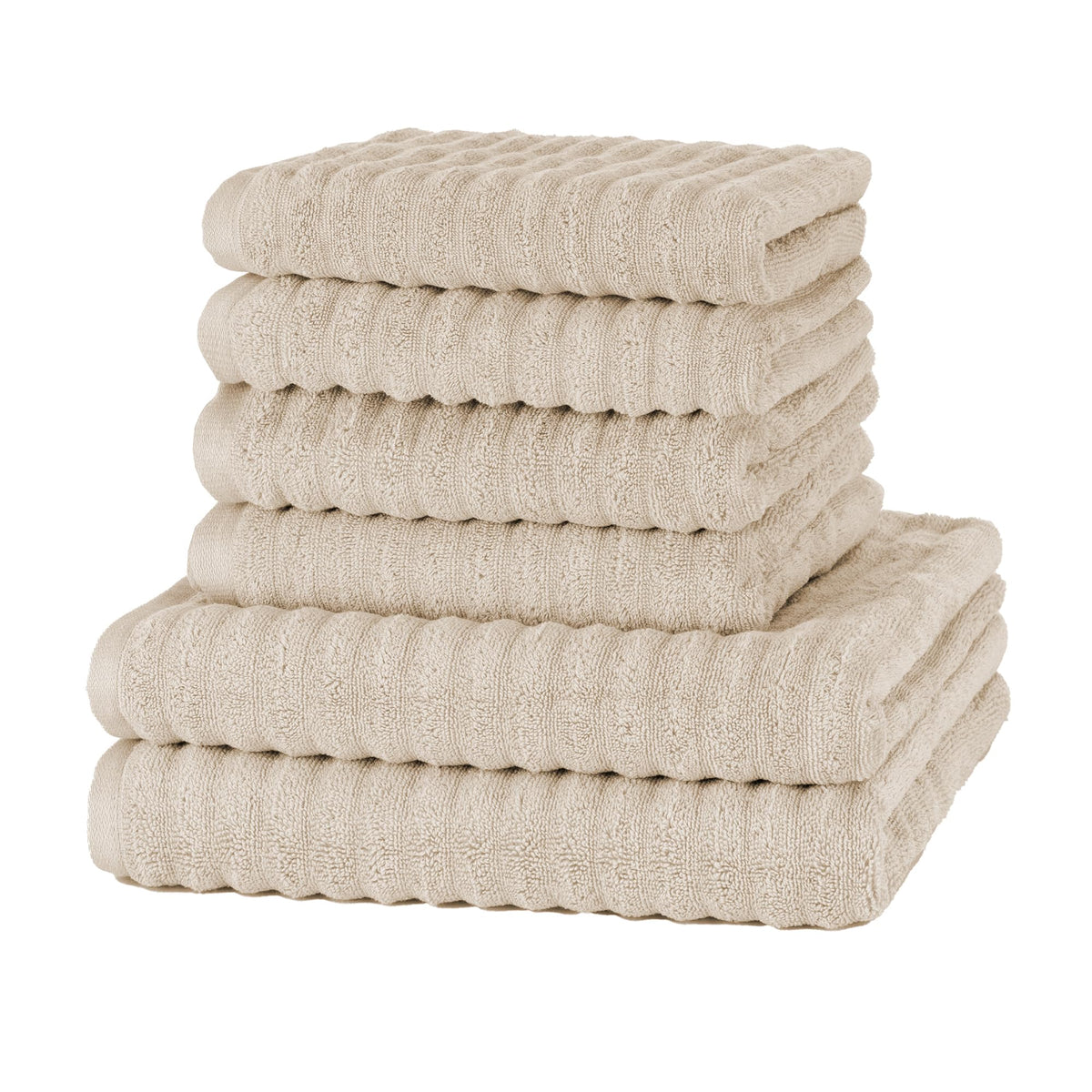 Merana OSLO towel set | quick-drying, soft & lint-free | terry luxury quality | 100% cotton terrycloth | OEKO-TEX | 590 GSM | gift set | Beige
