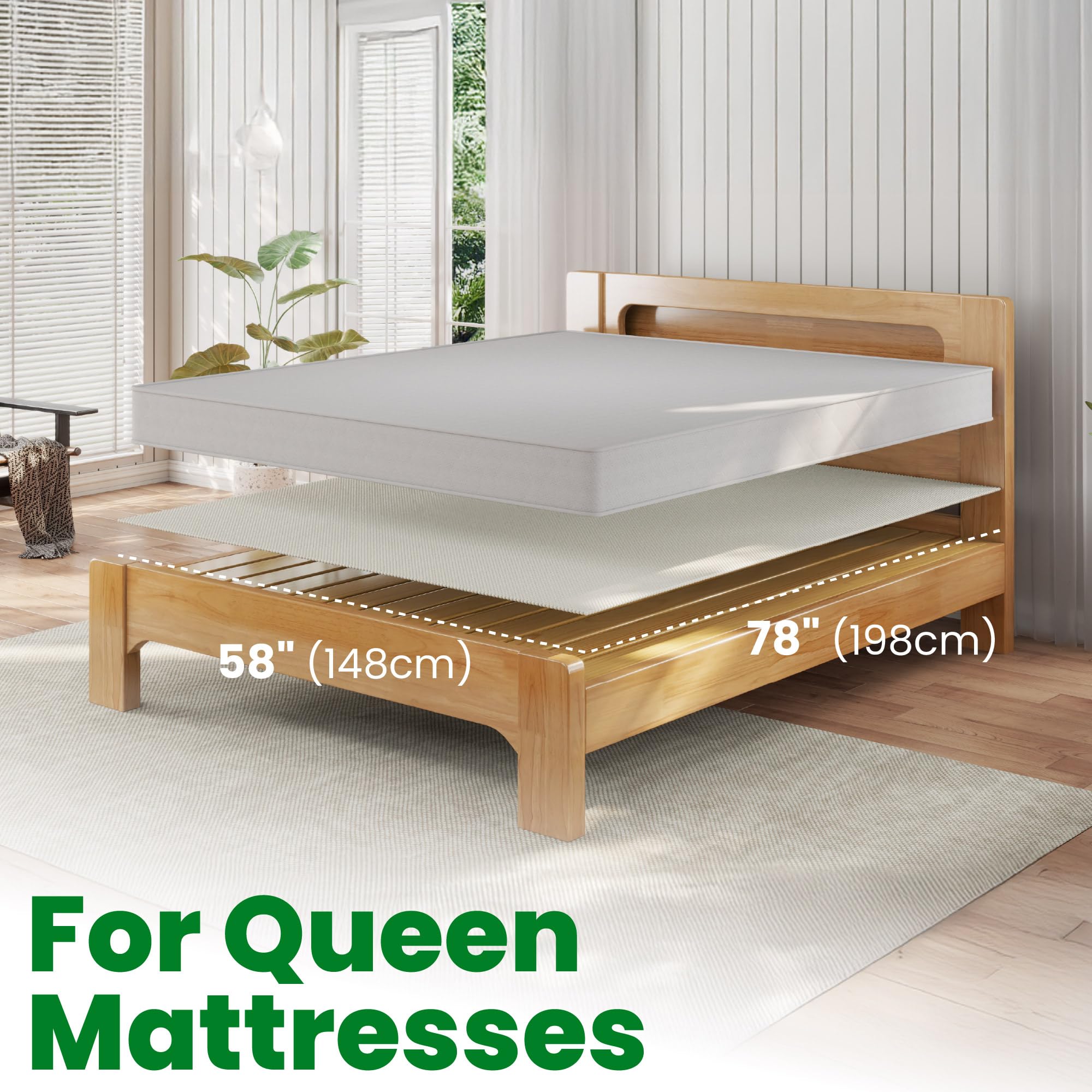 ECOHomes Non Slip Mattress Gripper Pad Stop Mattress, Keep Topper from Sliding - Anti Slip Grip Pads Holder Stop Couch Cushion, Sofa Cushions