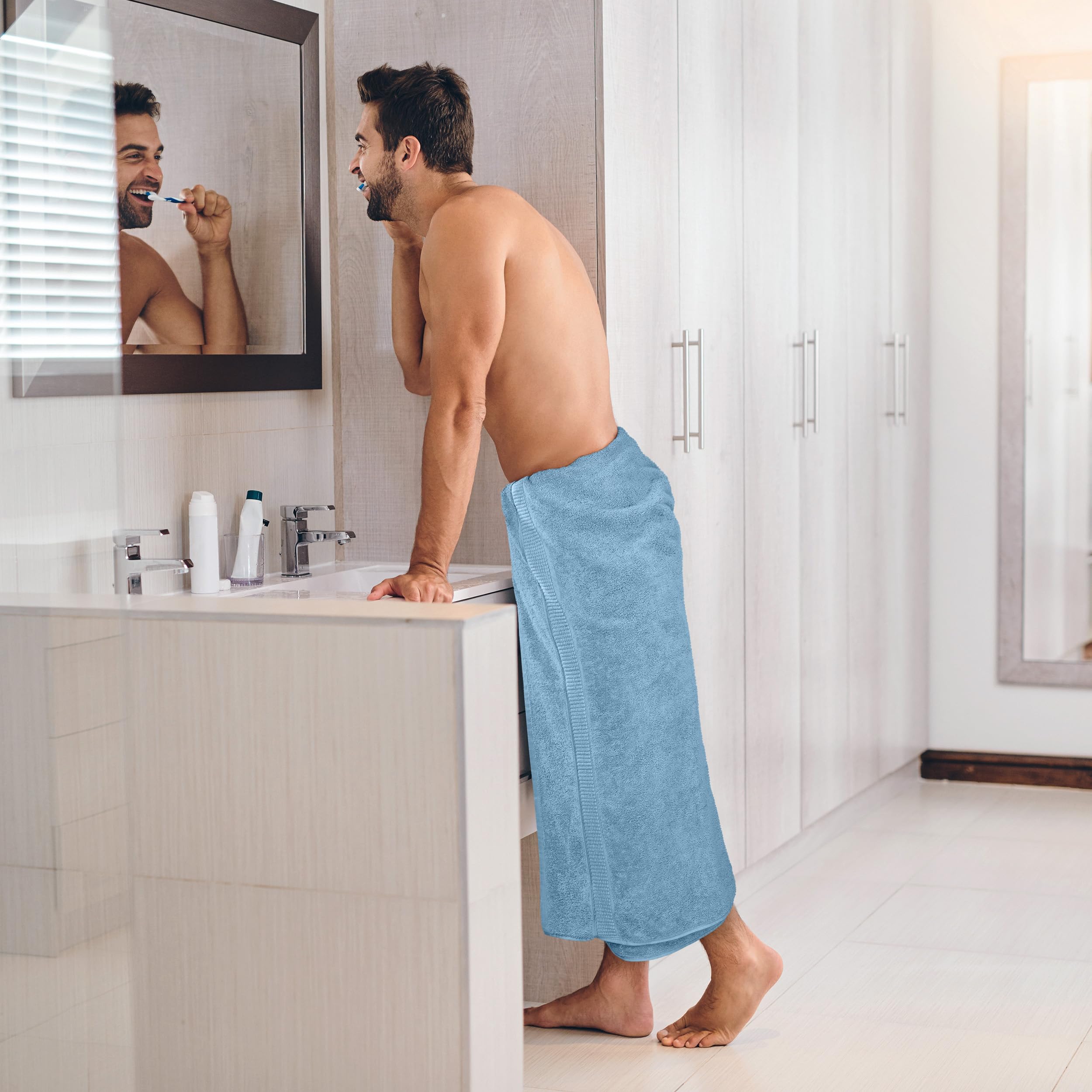 Utopia Towels - Premium Jumbo Bath Sheet (90 x 180 cm, 2 Pack) - 100% Ring Spun Cotton Highly Absorbent and Quick Dry Extra Large Bath Sheet