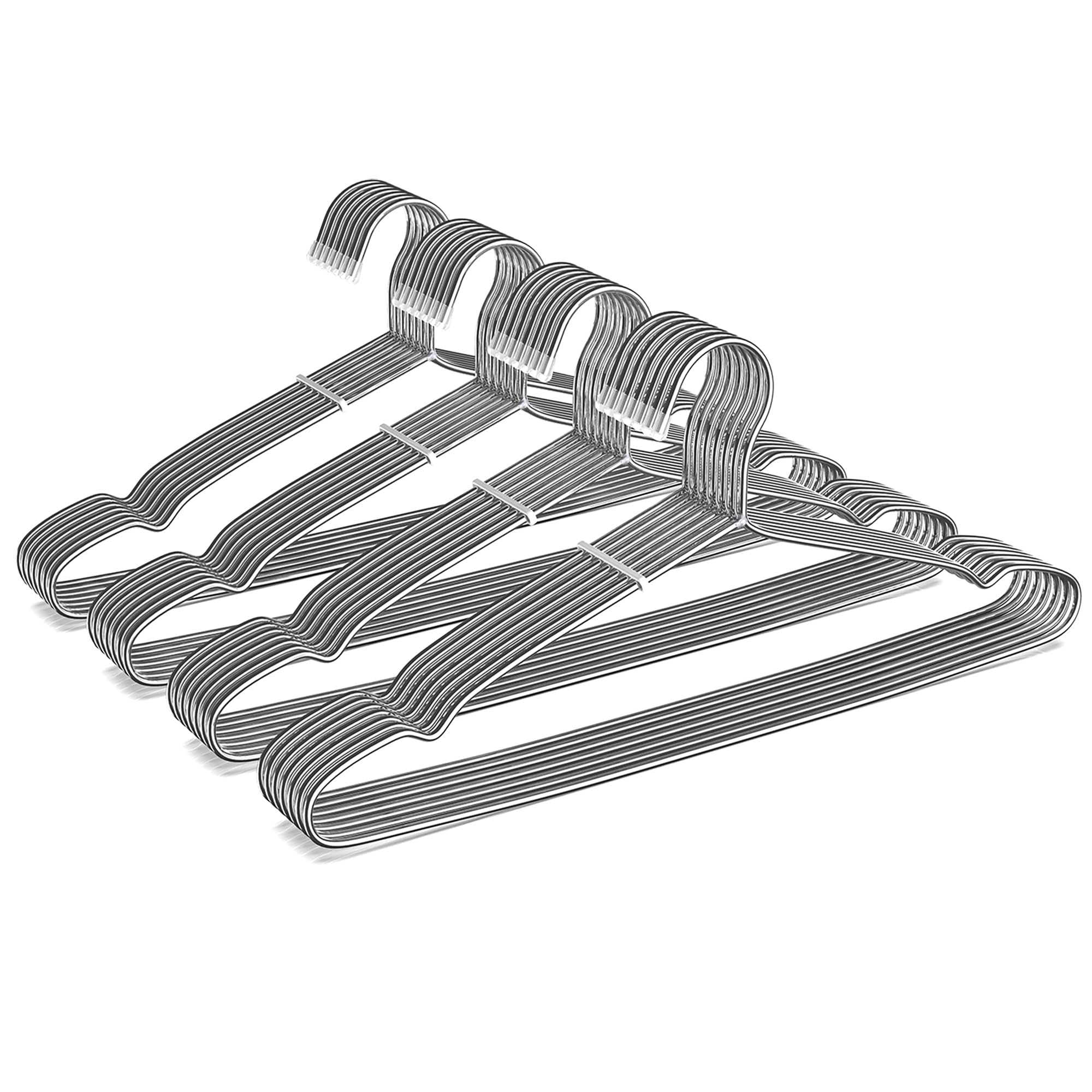 TIMMY Wire Hangers 40 Pack Stainless Steel Strong Metal Coat Hanger Clothes 16.5 Inch