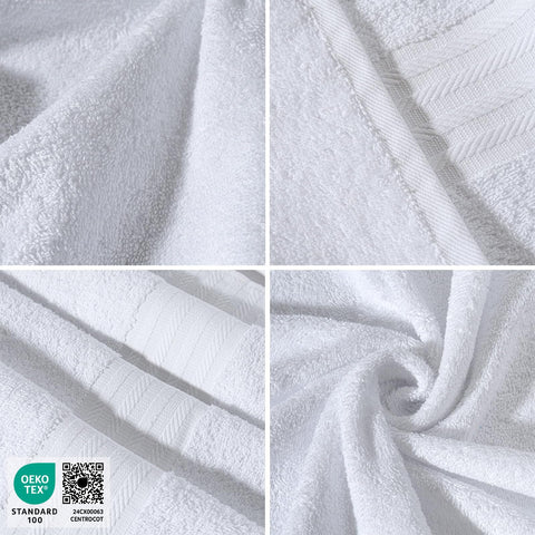 nice homeit - Set of 6 Washcloths 30 x 30 cm - Mini Face and Guest Towels 100% Cotton Ring - Soft, Absorbent, Washable - For Bathroom, Kitchen