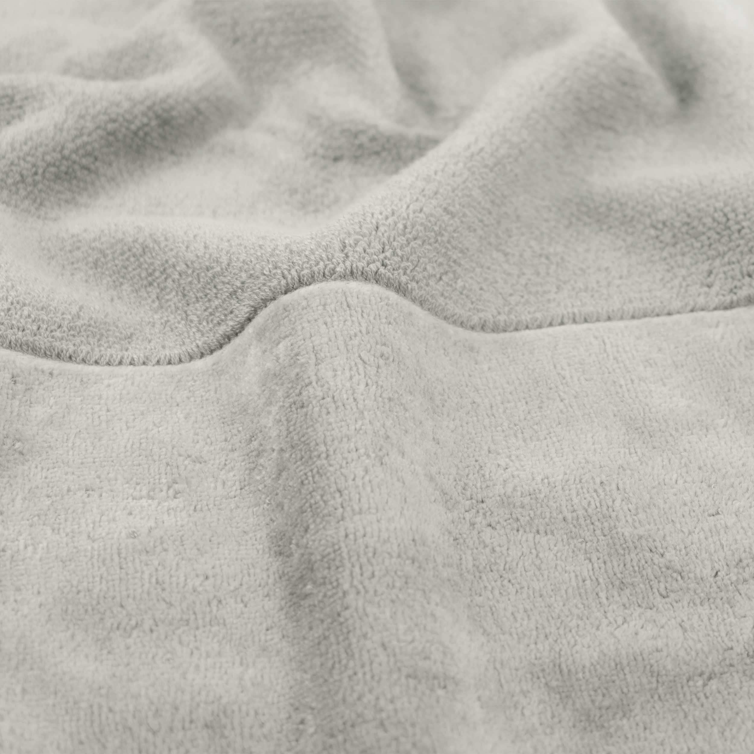 Möve Bamboo Luxe soap cloth 30 x 30 cm made of 60% cotton / 40% viscose from bamboo cellulose, silver grey