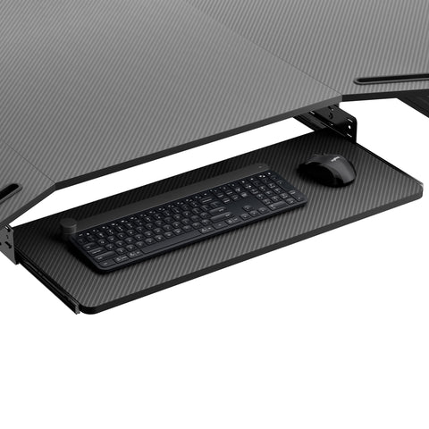 EUREKA ERGONOMIC Adjustable Keyboard Tray Under Desk, 28x11 Inch Large Slide Out Keyboard & Mouse Platform Tray