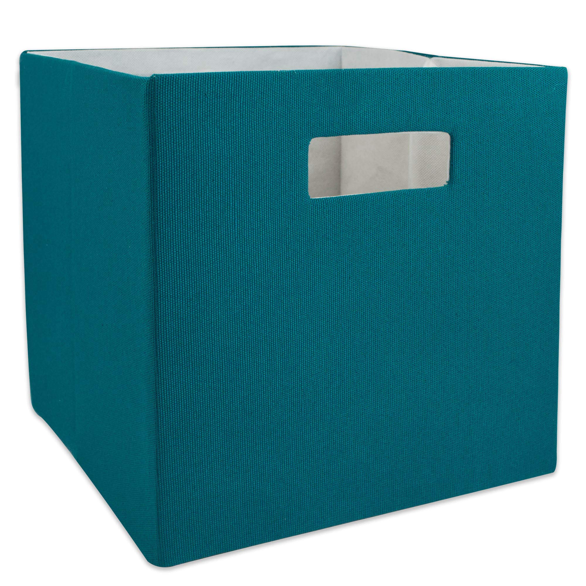 DII Poly-Cube Storage Collection Hard Sided, Collapsible Solid, Large, Teal