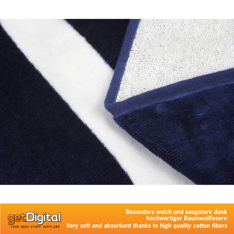 getDigital Bath Towel 42 Do Not Panic - Large Beach Towel for Fans of Douglas Adams Books - 70 x 140 cm, 100% Cotton