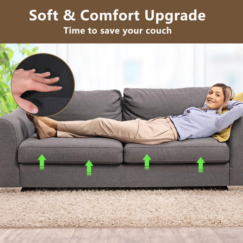 GIONAR 3 Pack 55x55cm Sofa Cushion Support-Repair Foam for Sagging Seat