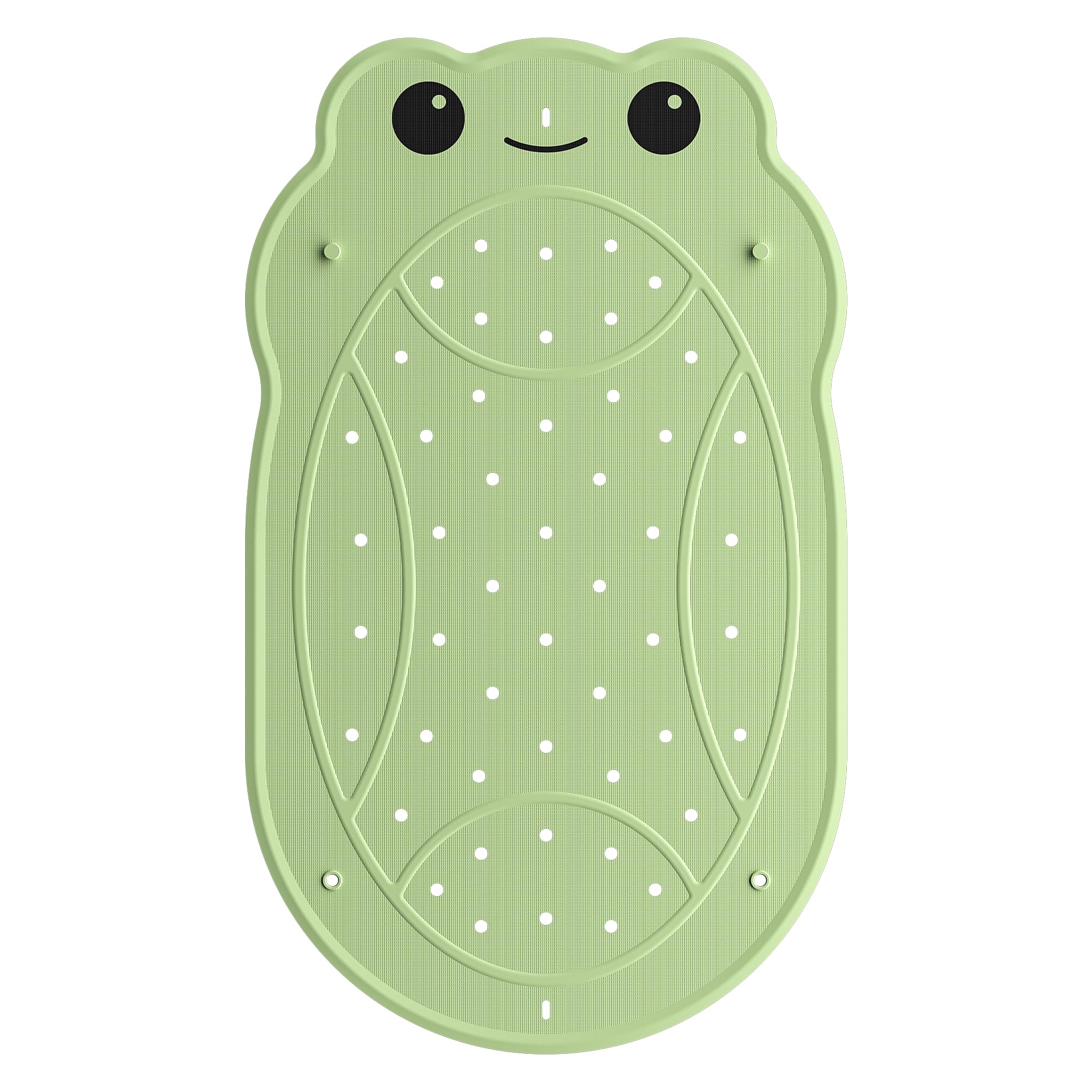 UNEEDE Non Slip Bath Mat for Kids, Frog Rubber Bathtub Mat, 76x45cm