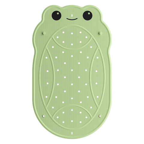 UNEEDE Non Slip Bath Mat for Kids, Frog Rubber Bathtub Mat, 76x45cm