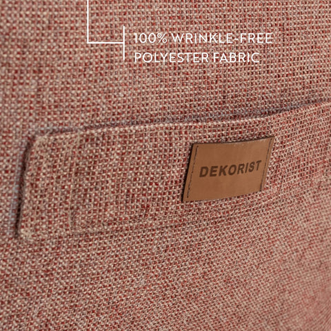 Dekorist Ottoman Pouffe, Comfortable Cube Foot stool, Soft Velvet Bean Bag, Home Decor Footstool Extra Seating for Living Room, Bedroom, Quantum