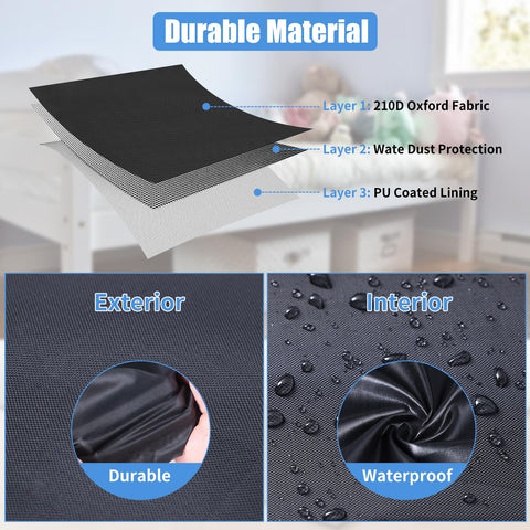 Folding Bed Storage Cover (39" L x 15" W x 45" H)