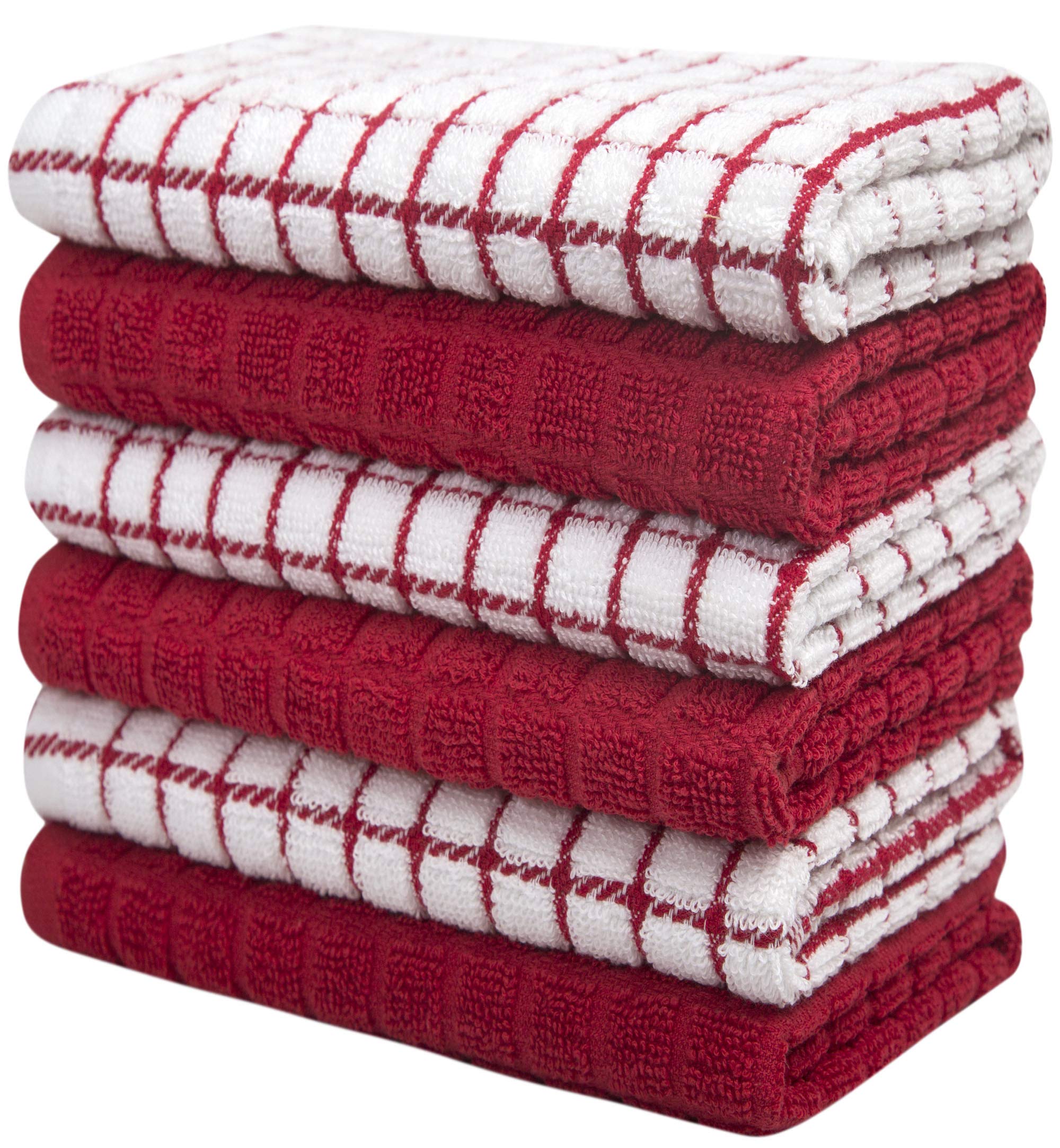 Kitchen Towels 16"x 28" | Dish Towels | Kitchen Hand Towels | Large Dishcloths Set | Highly Absorbent Tea Towel, Soft with Hanging Loop