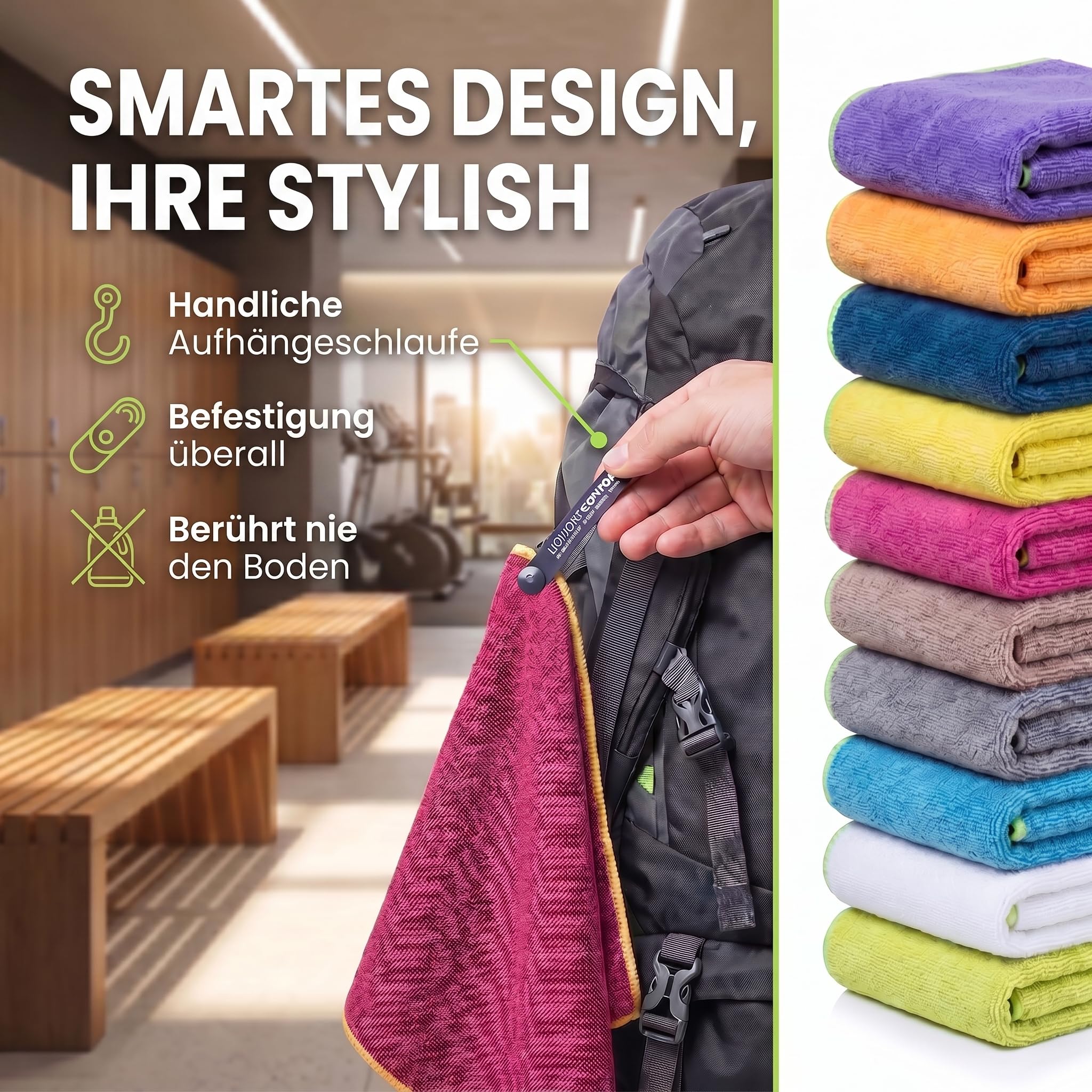 LightDry® Microfiber Sports Towel – Quick-Dry, Soft & Compact