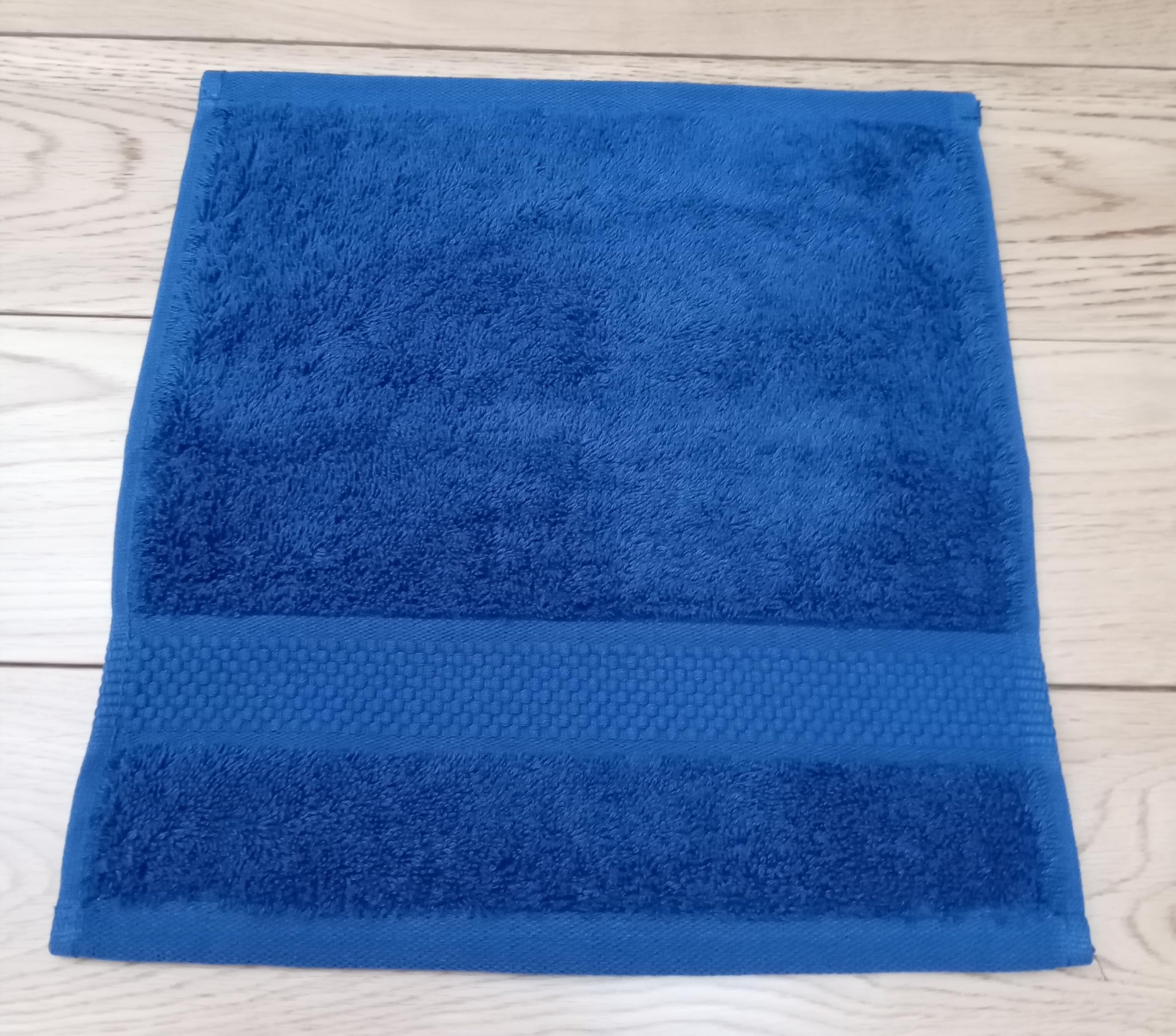 Sue Rossi Face Cloths Pack of 4, Turkish Combed Cotton, 30cm x 30cm, Soft, Absorbent & Quick Dry Wash Cloth Flannels Set Of Bathroom Towels (Navy, 4)