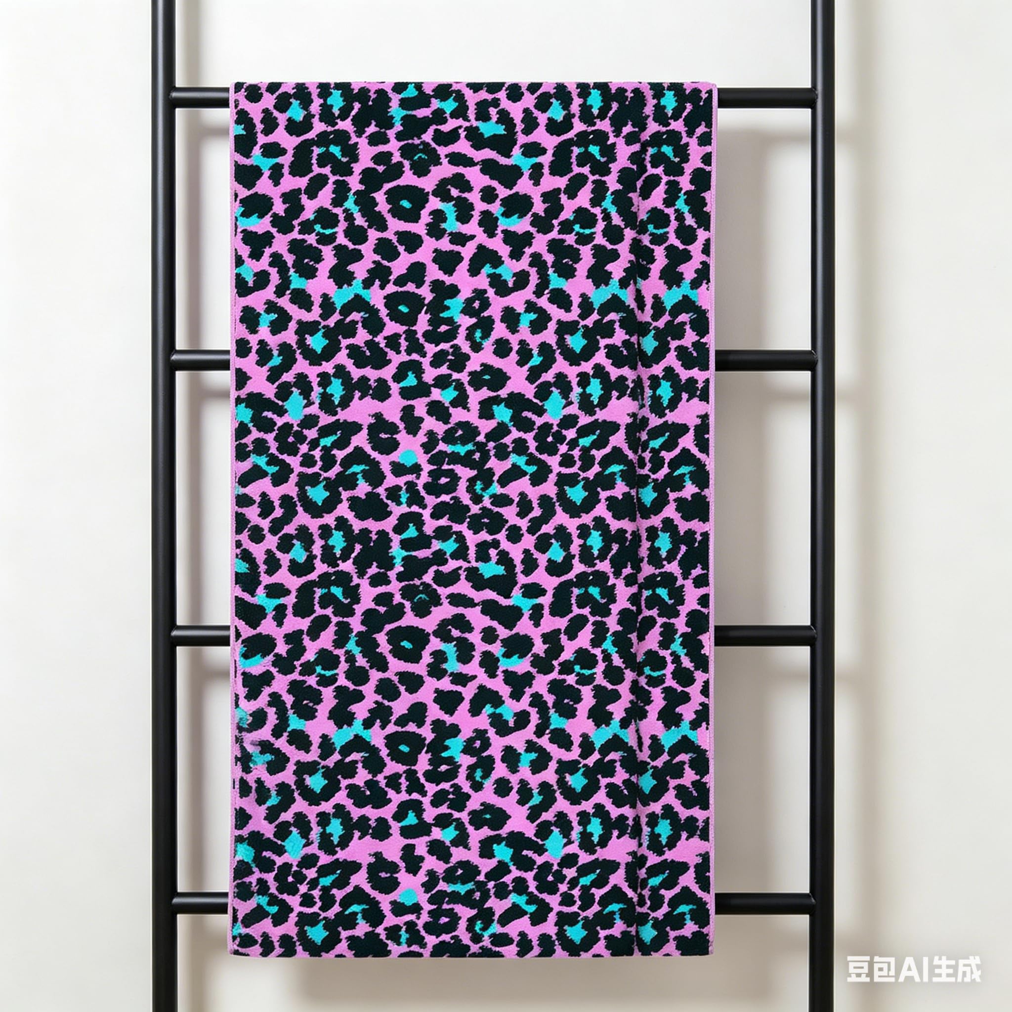 yayafunfun Large Quick Dry Microfibre Beach Towels for Adults, 160X90cm Pink Leopard Bath Towel Travel Towels with Pocket