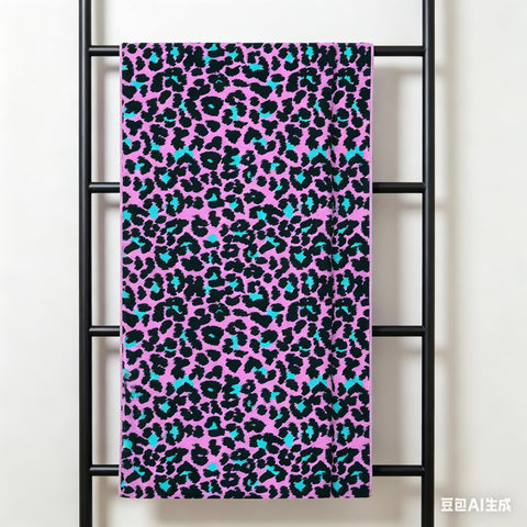 yayafunfun Large Quick Dry Microfibre Beach Towels for Adults, 160X90cm Pink Leopard Bath Towel Travel Towels with Pocket