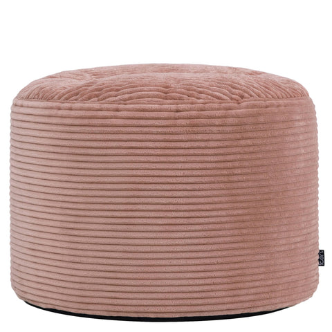 icon Milano Large Cord Bean Bag Footstool with Filling Included, Pink