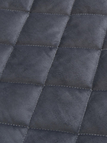 Bed Headboard Slipcover Quilted Thicken Protector Dark grey,180x70cm
