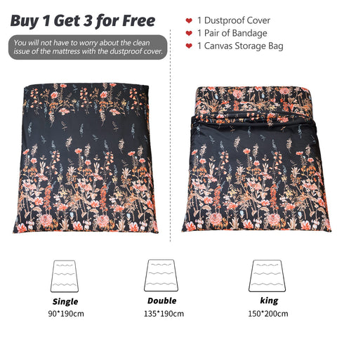 MAXYOYO Japanese Floor Futon Mattress, Thicken Tatami Mat Sleeping Pad Foldable Roll Up Mattress Dormitory Mattress Pad Floor Lounger Pillow Bed