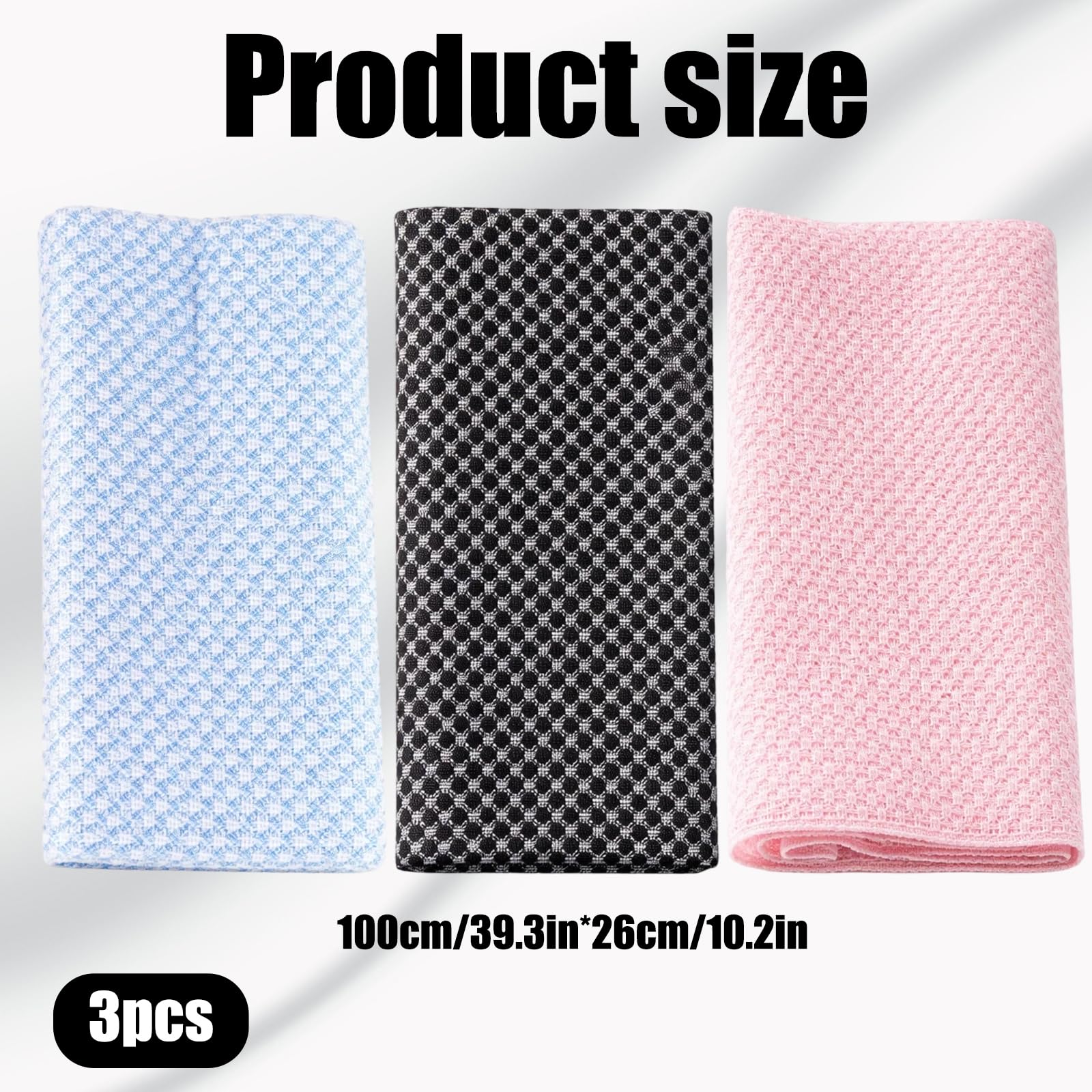 GxouQcn Rxfoliating Towel, 3 Pcs Deep Skin Exfoliation for Gentle Cleansing, Spa-Like Bathing Experience Shower Towels, for Body Face