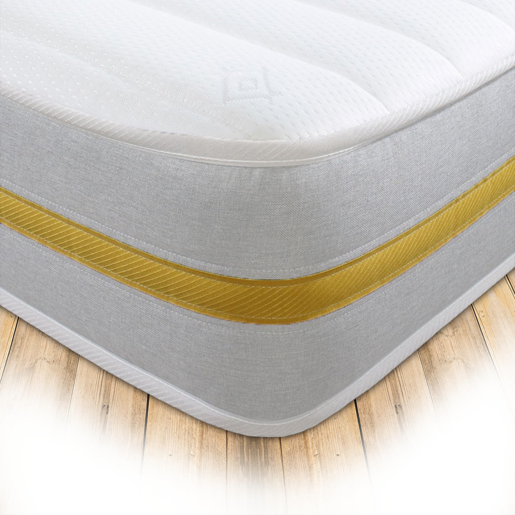 Starlight Beds Lunar Luxe White Sprung Hybrid Single Mattress
