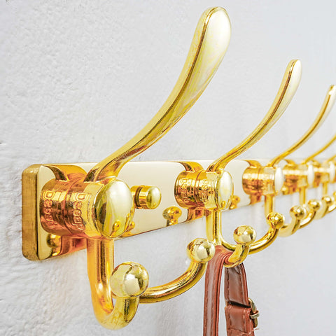 Dseap Coat Rack Wall Mount 94cm, Heavy Duty 2.5mm Base vs Flimsy 1mm, Double-Thick Solid Anti-Snap Hooks