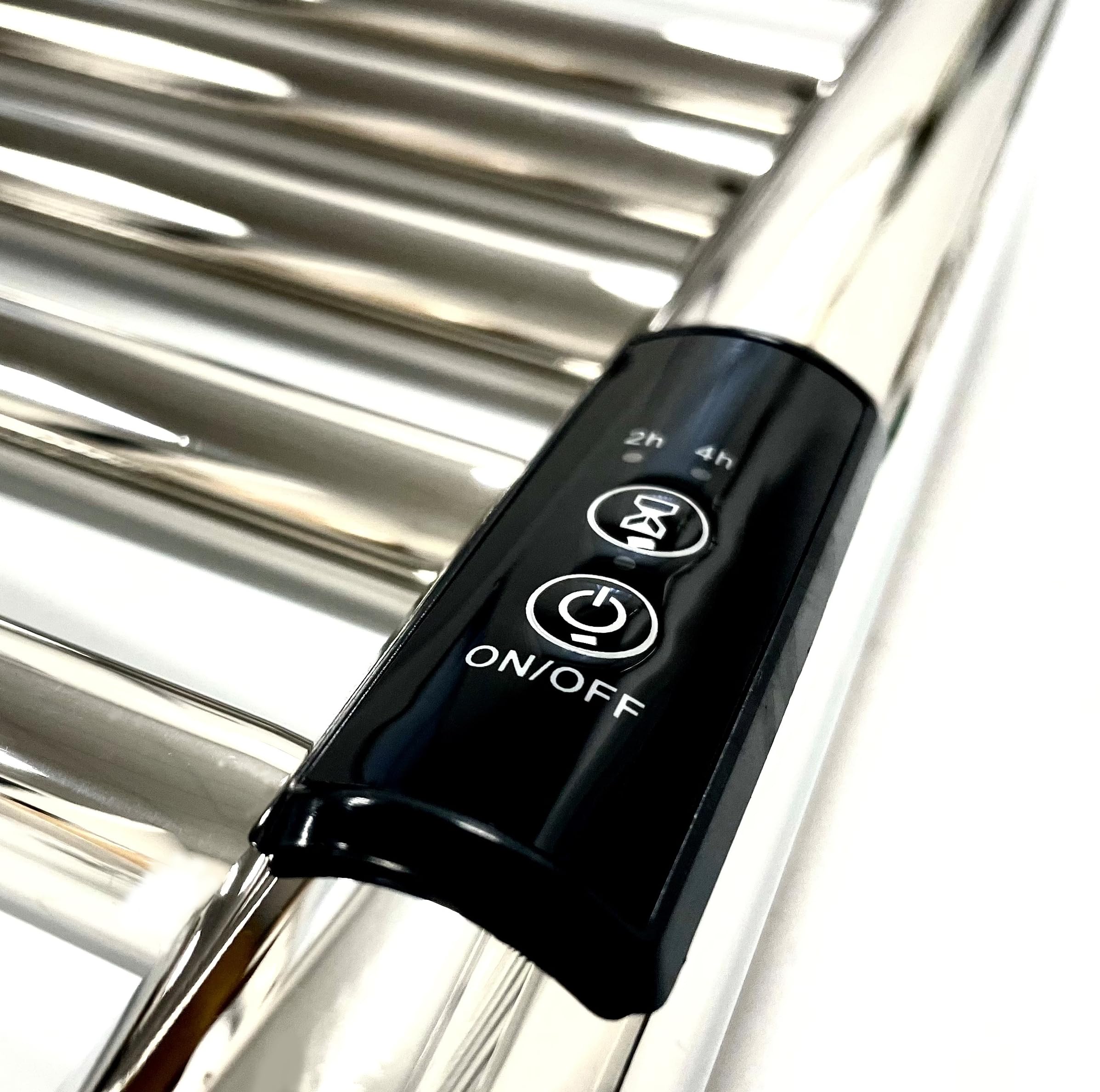 Manissa Siena Stainless Steel Electric Heated Towel Rail 300mm W x 1000mm H