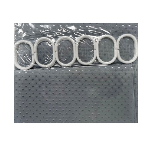HTUK Waterproof Shower Curtains 180 x 180cm With 12 Hooks Mildew And Mould Resistant Fabric Shower Curtain 100% Polyester Diamond Pattern Shower