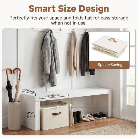 StorageWorks Shoe Organiser for Closet, Fits up to 16 Pairs, Fabric Shoe Organiser Box