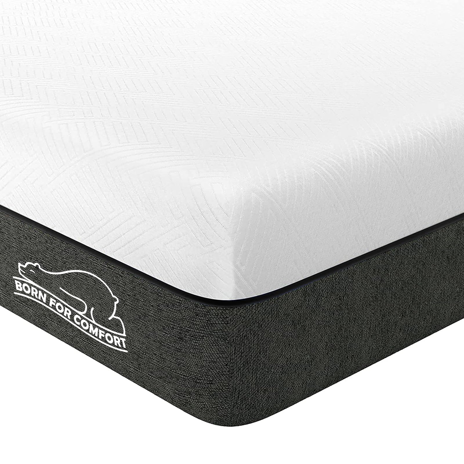 wowttrelax Single Memory Foam Mattress Medium with Soft Fabric, 90x190x13cm