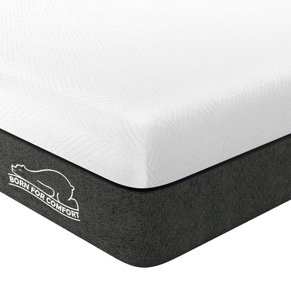 wowttrelax Single Memory Foam Mattress Medium with Soft Fabric, 90x190x13cm