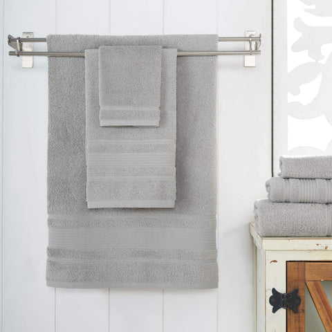 Qute Home 4-Piece Bath Towels Set, 100% Turkish Cotton Premium Quality Towels for Bathroom