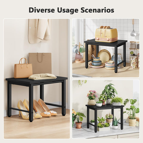 Gewudraw Desktop Printer Stand, Desk Shelf for Home Office, 39 x 28 x 30 CM