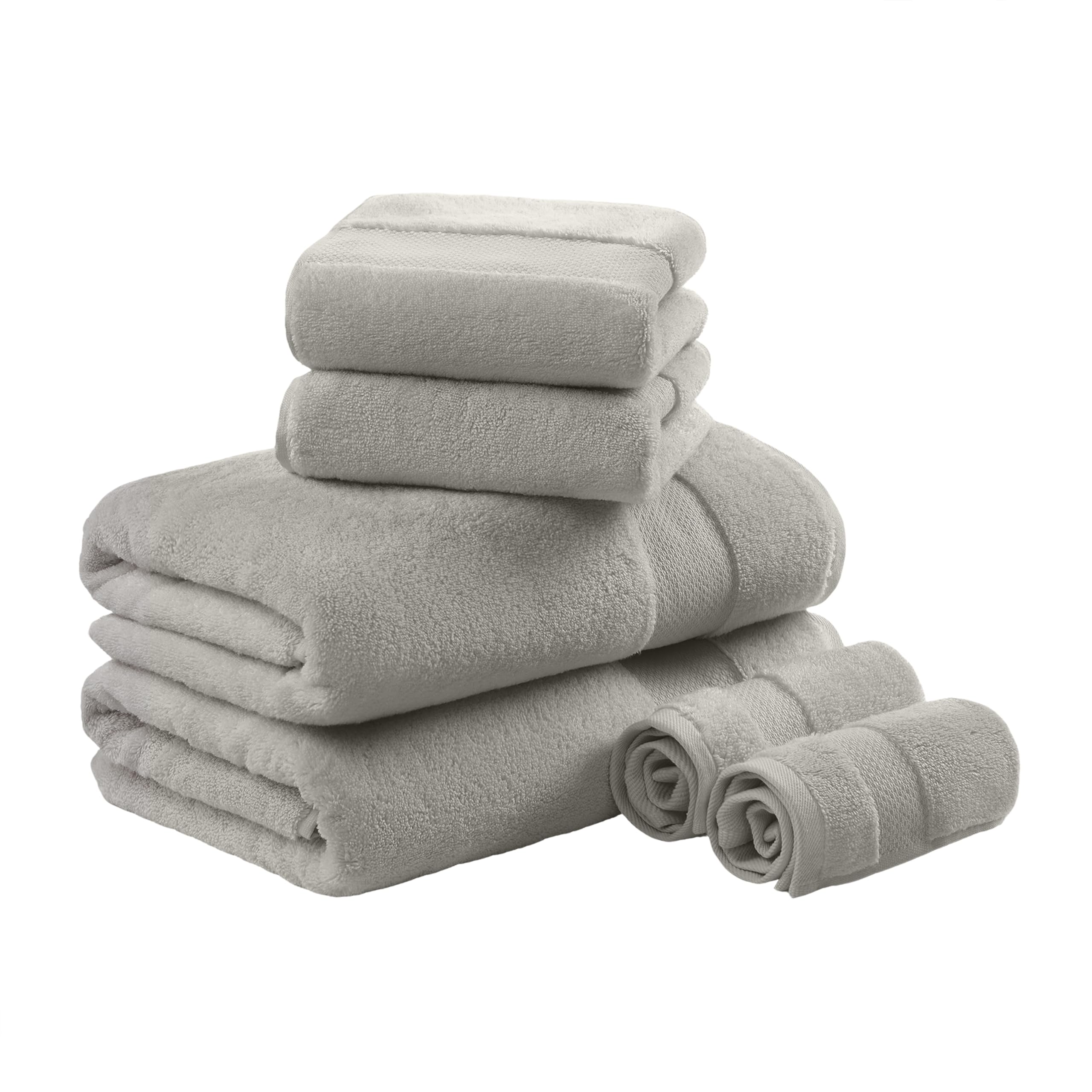 Madison Park Turkish Bath Towel Set, grey