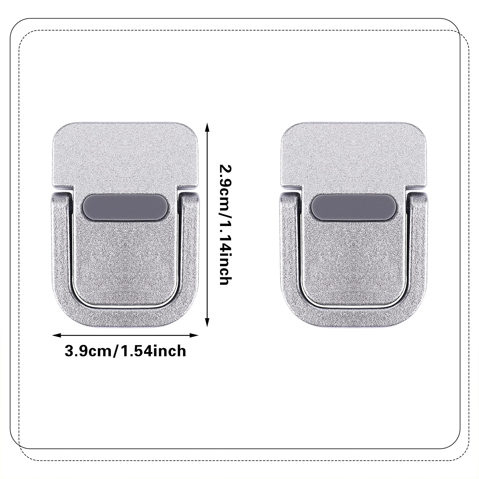 Abeillo 2PCS Portable Keyboard Riser, Self-Adhesive Mini Laptop Stand Invisible Computer Keyboard Stand for Desk, Laptop Feet Compatible with Pro/Air
