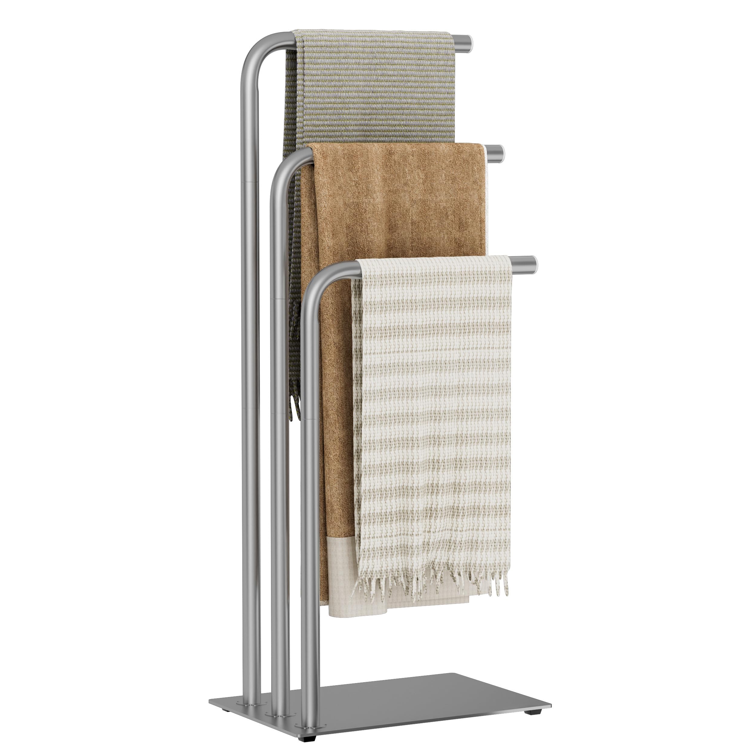 OUTBROS Towel Holder for Bathroom,39x26x90cm,Silvery