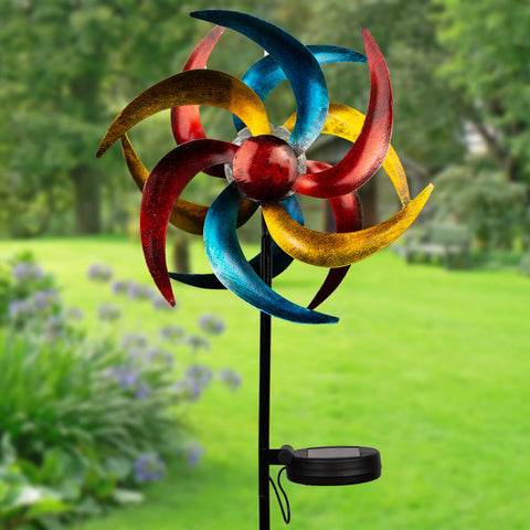 Solar Colourful Windmill