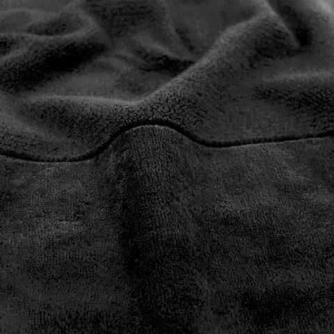 Möve Bamboo Luxe soap cloth 30 x 30 cm made of 60% cotton / 40% viscose from bamboo cellulose, black