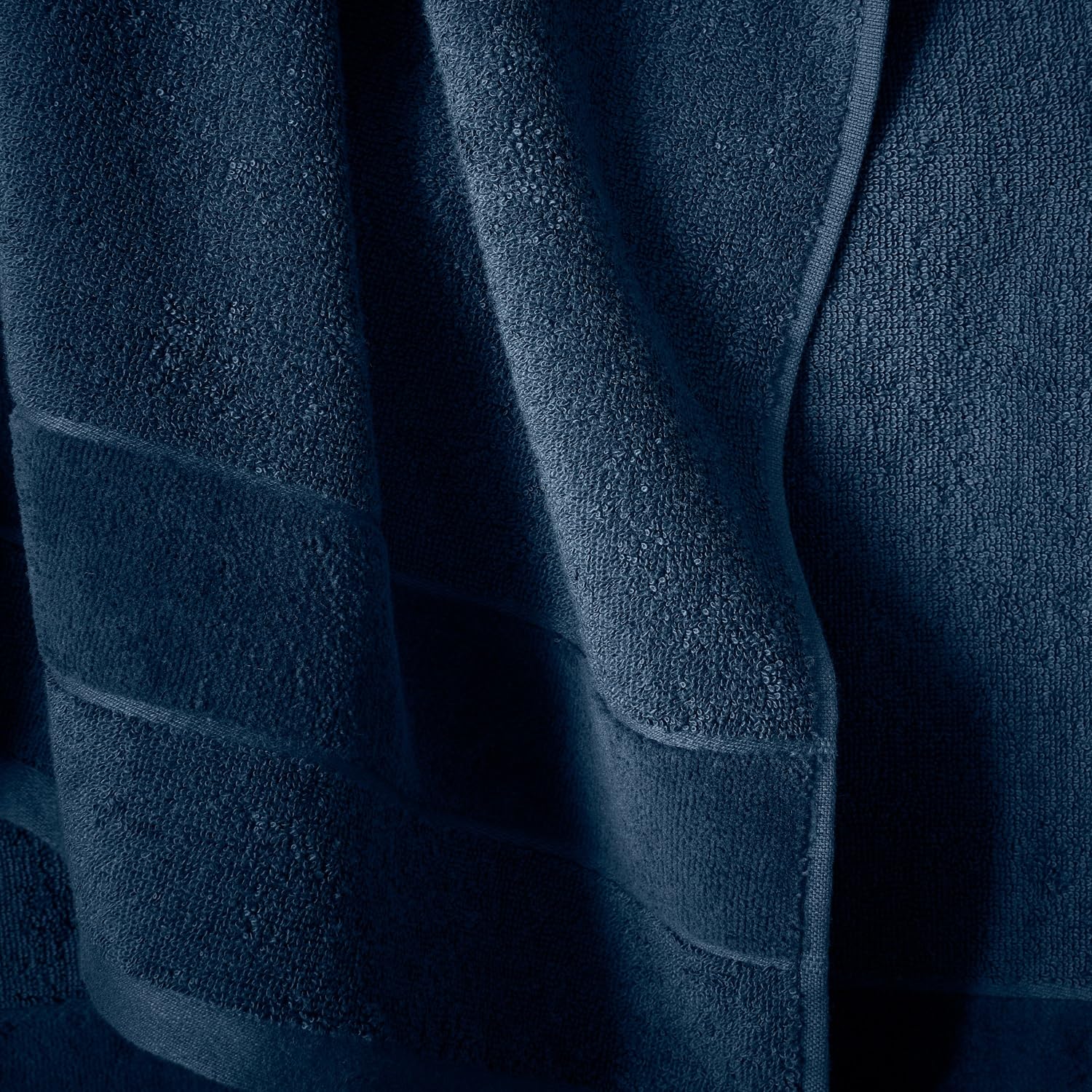 Christy Prism Bath Sheet Set | 2 pieces | Vibrant Colours | 100% Turkish Cotton | Super Soft and Fluffy | Quick Dry | Midnight Navy