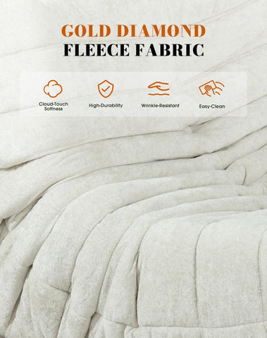 Boneless Floor Sofa - No Assembly Required Couch in a Box, Armless Small Accent Chair in Soft Shiny Fleece,Bean Bag Chair for Living Room, Bedroom