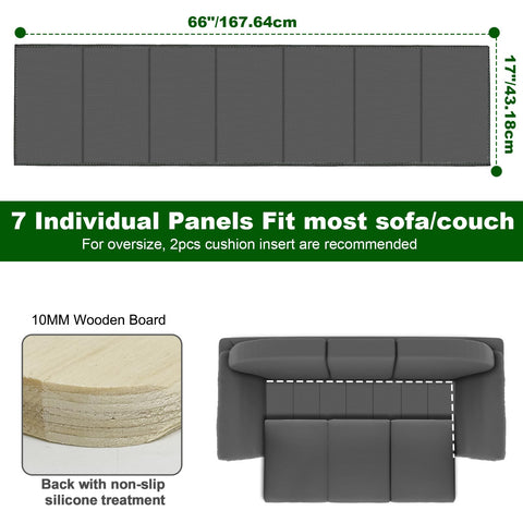 Wooden Couch Cushion Support for Sagging Seat - (167.5x43cm) Sofa Support Strengthener Boards for 3 Seater