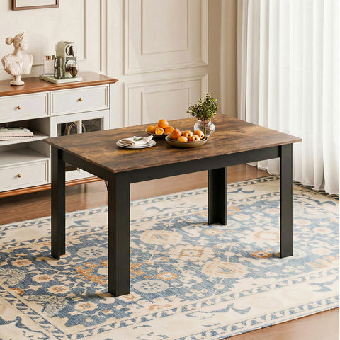 Mondeer Dining Table, Kitchen Table for 4 People, 120W x 80D x 75H cm