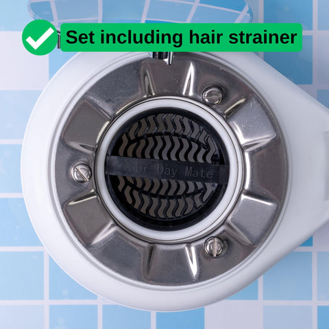 Cover Set with Hair Strainer for Shower Drain, Ø 115 mm, Compatible with Viega Tempoplex Drain from Year of Manufacture 2006