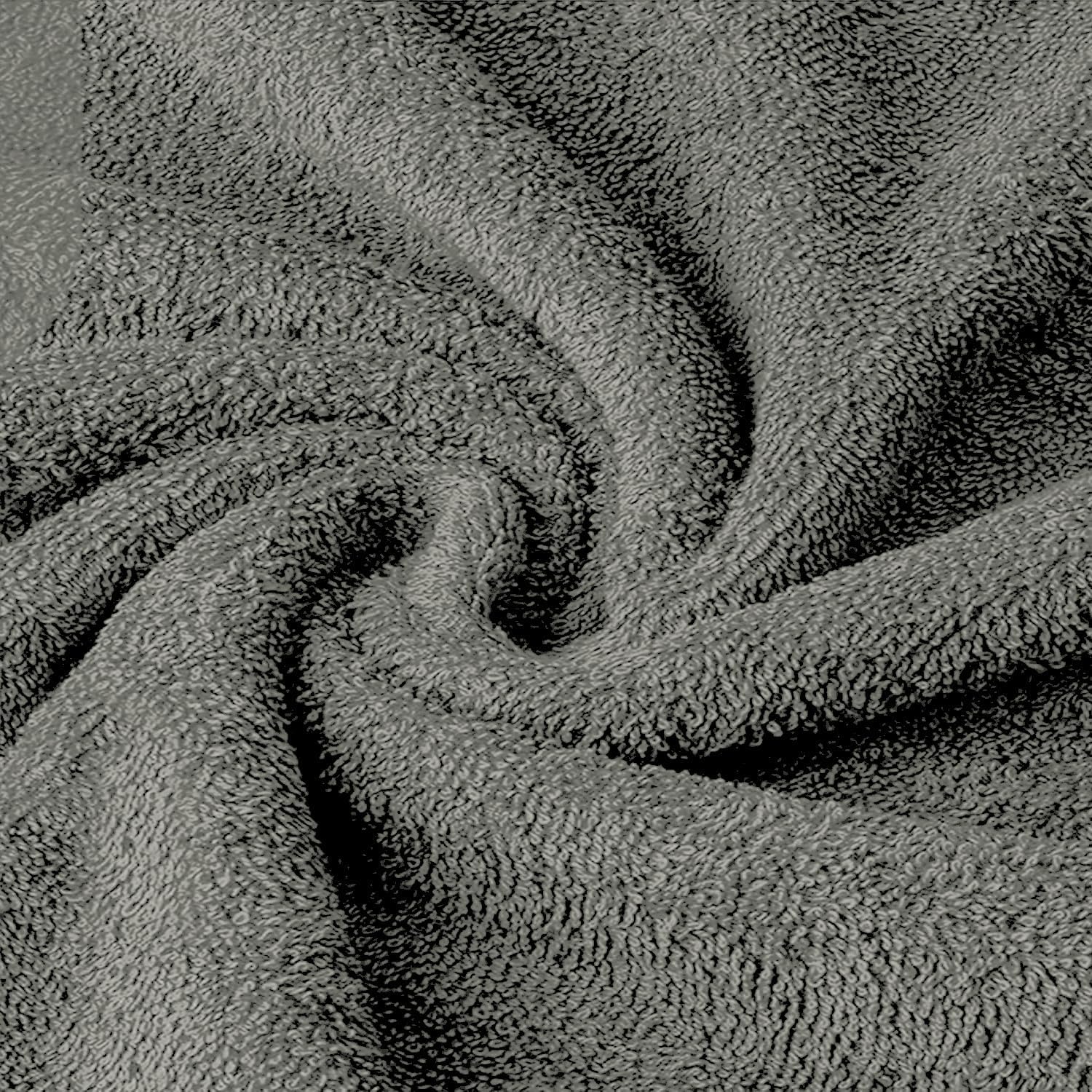 Large Bath Towels Pack of 2 Pieces 100% Ring Spun Egyptian Cotton 600gsm Luxury 70x140cm Towels for Pool, Spa