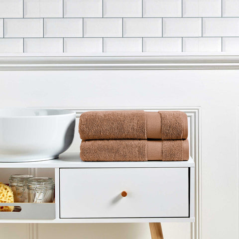 Christy Refresh Bathroom Towel Set | Set of 6 | 2 Bath 2 Hand 2 Face | Quick Dry | Gentle Pastel Tones | Soft Absorbent Shower Towels