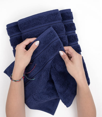 American Soft Linen Luxury 4 Piece Bath Towel Set, 100% Cotton Turkish Bath Towels for Bathroom, 27x54 in Extra Large Bathroom Shower Towels