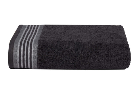 CASA COPENHAGEN He & She 2-piece large bath towel set, 90x180 cm, Pine Grey–Grey Violet, 550 g/m², designed in Denmark