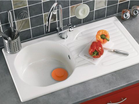 Wirquin 30722337 UPPY Universal 110mm plug with filter for basin, sink and bath