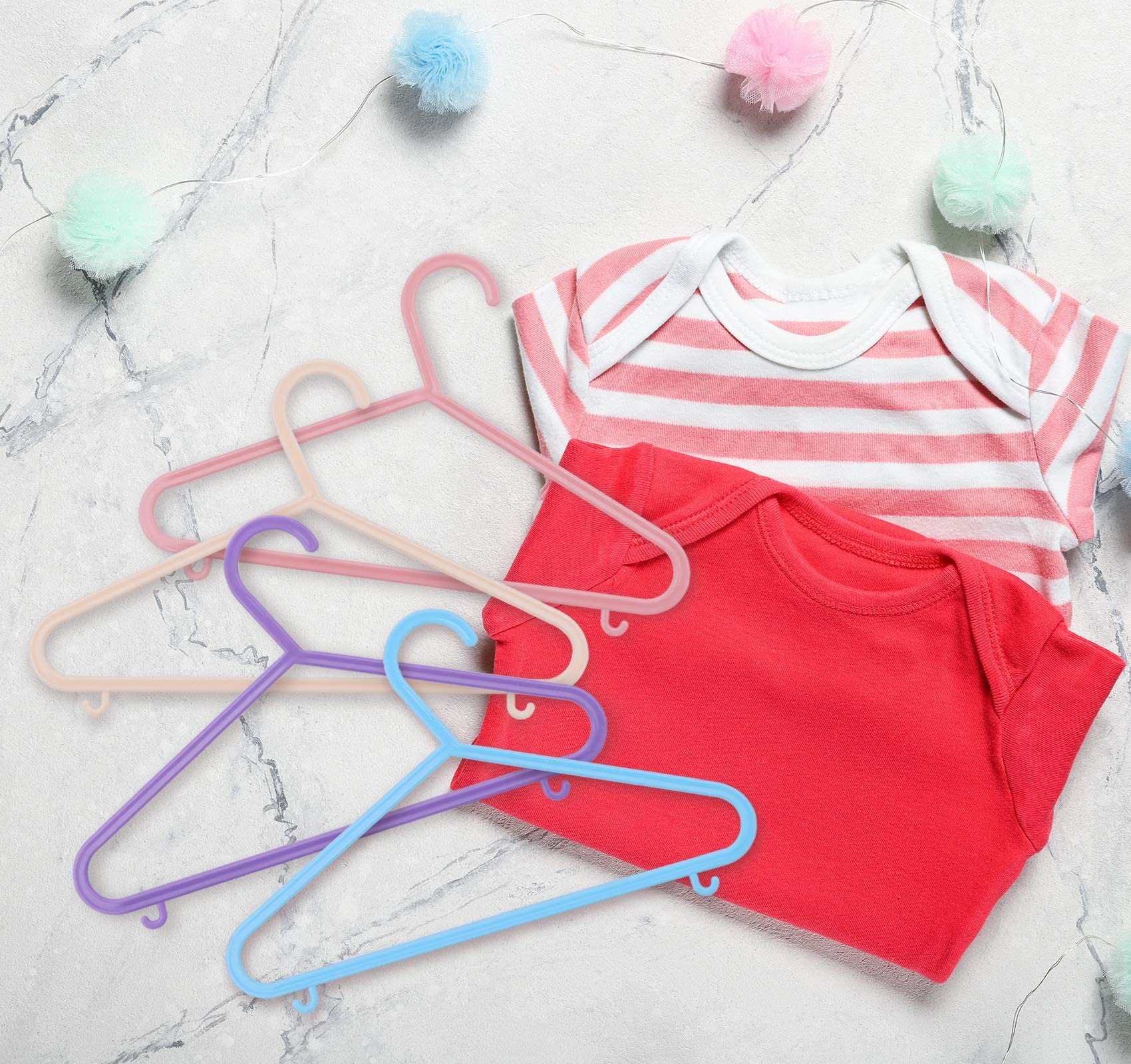 ilauke 40 Pack Kids Hangers with Little Hook