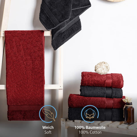 Komfortec Set of 4 Bath Towels 70 x 140 cm