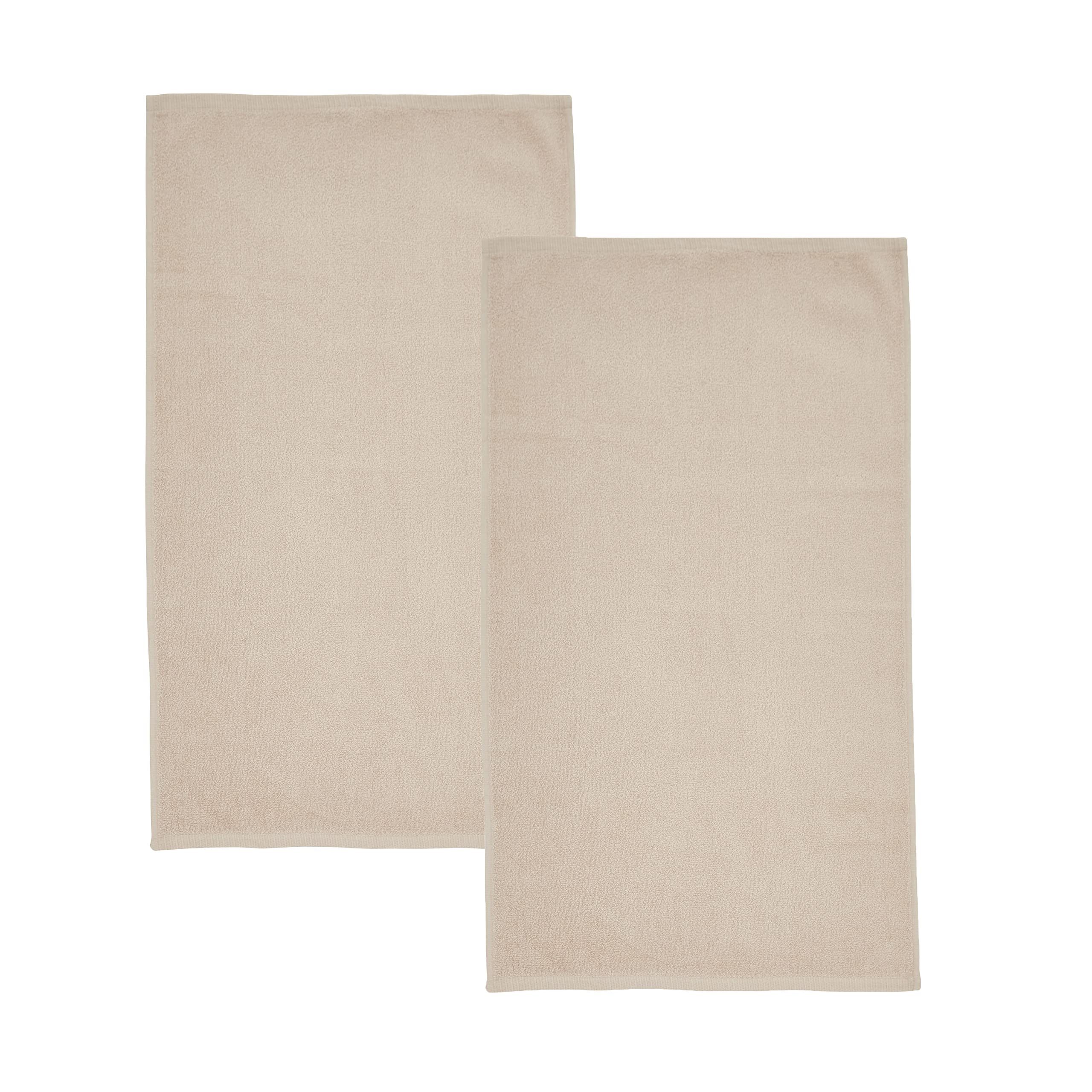 Catherine Lansfield Quick Dry Cotton Bath Sheet Pair Natural